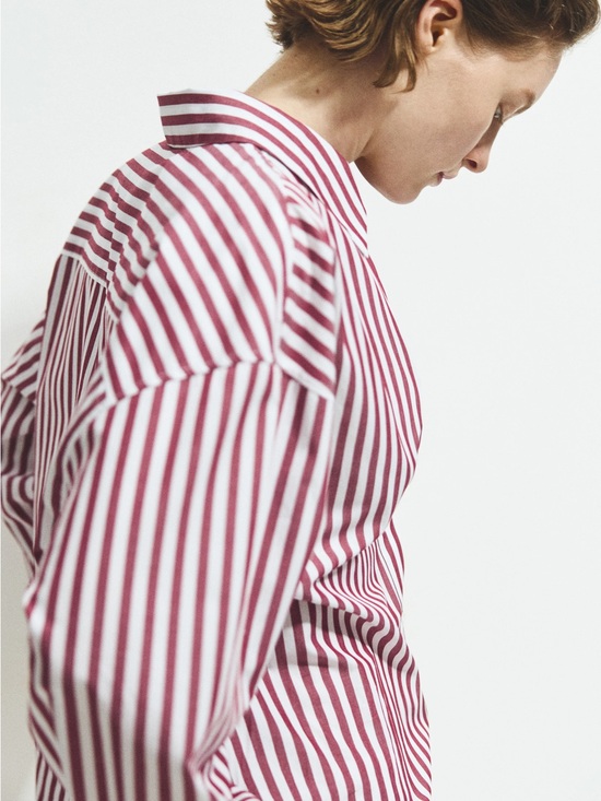 Jane and Delancey Tops - JANE + DELANCEY | Striped Pink and White Collared Women's Top